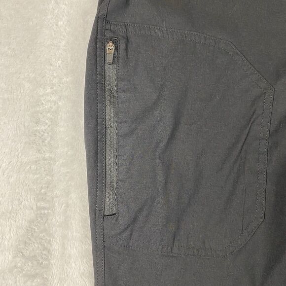 Eddie Bauer Men 36x30 Fleece Lined Tech Pants Black Nylon Stretch Hiking Outdoor - Picture 4 of 10